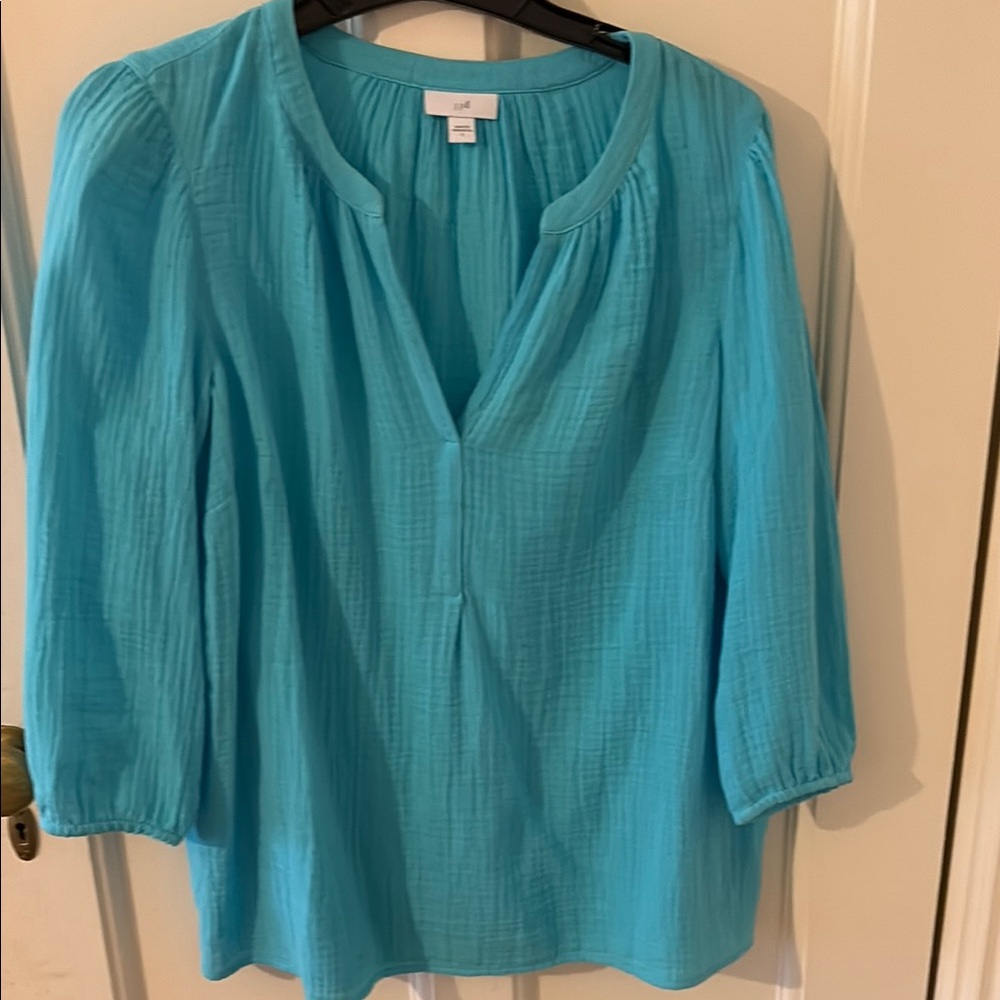 Aqua tunic top